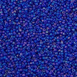 Miyuki Round Seed Bead 15/0 Transparent Matte Cobalt AB 2-inch Tube (151FR)