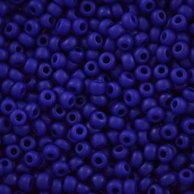 Miyuki Round Seed Bead 6/0 Opaque Matte Cobalt 20g Tube (414F)