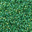 Miyuki Delica Seed Bead 11/0 Matte Transparent Green AB 2-inch Tube DB858