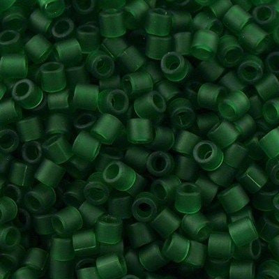 Miyuki Delica Seed Bead 8/0 Transparent Matte Green 6.7g Tube DBL746