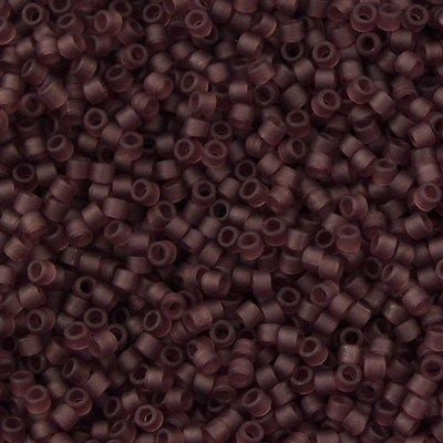 Miyuki Delica Seed Bead 11/0 Matte Transparent Dark Amethyst 2-inch Tube DB1264