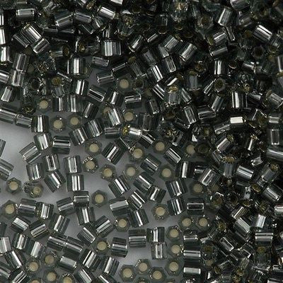 Toho Hex Seed Bead 11/0 Silver Lined Gray (29B)