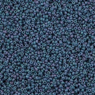 Miyuki Round Seed Bead 15/0 Opaque Matte Blue Lilac 2-inch Tube (2030)