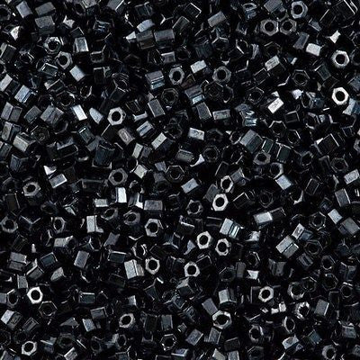 Toho Hex Seed Bead 11/0 Metallic Hematite (81)