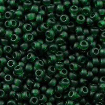 Miyuki Round Seed Bead 8/0 Transparent Matte Emerald 25g (156F)