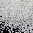 Miyuki Delica Seed Bead 11/0 Opaque White AB 2-inch Tube DB202