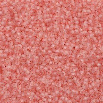 50g Miyuki Round Seed Bead 11/0 Semi Matte Pale Rose Lined Crystal 11-1934