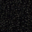 Miyuki Delica Seed Bead 10/0 Matte Black 7g Tube DBM310