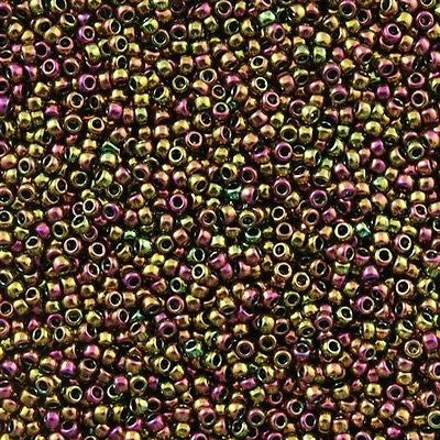 Toho Round Seed Bead 15/0 Bronze Plum Iris 2.5-inch Tube (509)