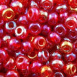 Czech Seed Bead 6/0 Transparent Light Ruby AB 50g (91070)