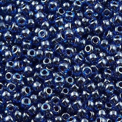 50g Miyuki Round Seed Bead 11/0 Ruby Lined Capri (358)