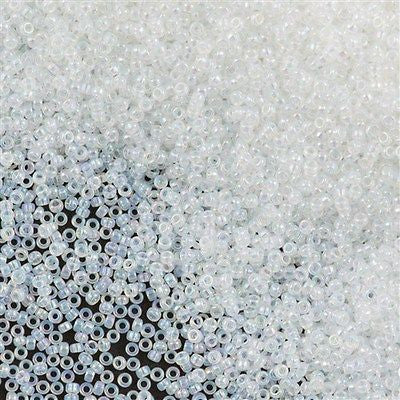 Miyuki Round Seed Bead 15/0 Opal AB 2-inch Tube (470)