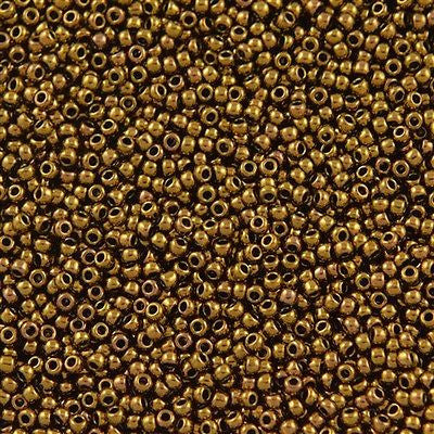 Toho Round Seed Bead 11/0 Antique Bronze 2.5-inch Tube (223)