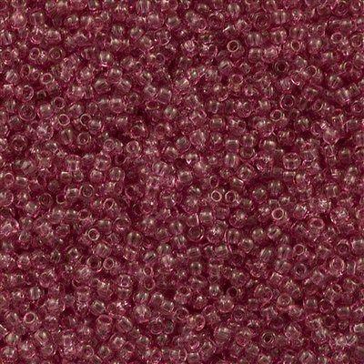 50g Toho Round Seed Beads 11/0 Transparent French Rose (621)