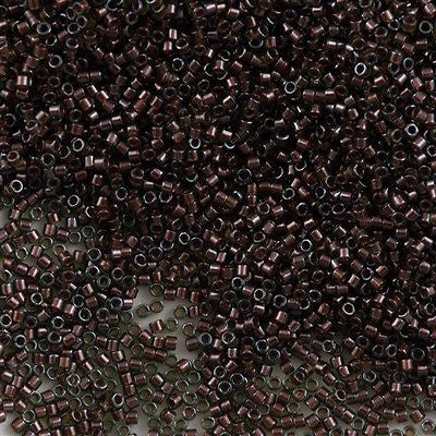 Miyuki Delica Seed Bead 11/0 Inside Dyed Color Peridot Brownie 2-inch Tube DB1710