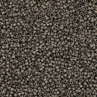 25g Miyuki Delica seed bead 11/0 Matte Silver DB321