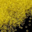 Miyuki Round Seed Bead 15/0 Transparent Yellow 2-inch Tube (136)