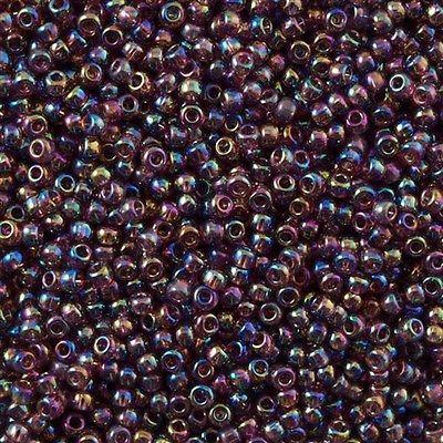 50g Toho Round Seed Bead 11/0 Transparent Amethyst AB (166B)