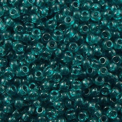 Miyuki Round Seed Bead 11/0 Transparent Teal 22g Tube (2405)