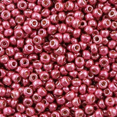 Miyuki Round Seed Beads 6/0 Duracoat Galvanized Magenta 30g (4219)