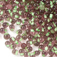 Miyuki Drop Fringe Seed Bead Smoky Amethyst Inside Color Lined Green 24g Tube (33)