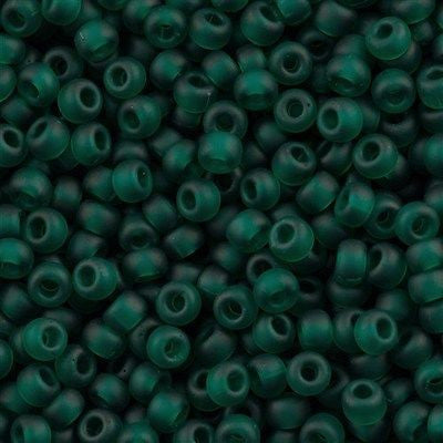 Miyuki Round Seed Bead 6/0 Transparent Matte Dark Green 20g Tube (147F)