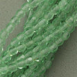 100 Czech Fire Polished 3mm Round Bead Spring Green (50600)