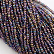 Czech Seed Bead Copper Lined Black Rainbow 1/2 Hank 11/0 (49019)