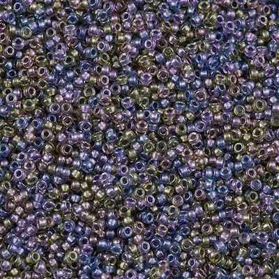 Miyuki Round Seed Bead 15/0 Sparkle Lined Majestic Mix 2-inch Tube (3056)