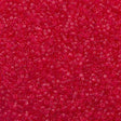 25g Miyuki Delica Seed Bead 11/0 Transparent Dyed Dark Rose DB1308