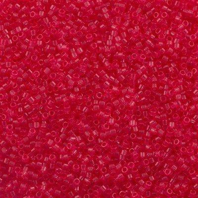 25g Miyuki Delica Seed Bead 11/0 Transparent Dyed Dark Rose DB1308