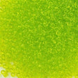 Toho Round Seed Bead 11/0 Transparent Lime 2.5-inch Tube (4)