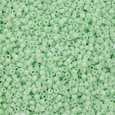 Miyuki Delica Seed Bead 11/0 Matte Cool Mint 2-inch Tube DB1516