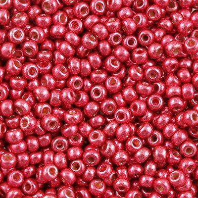 Miyuki Round Seed Bead 6/0 Duracoat Galvanized Light Cranberry 20g Tube (4211)