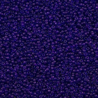 Miyuki Round Seed Bead 15/0 Transparent Dyed Red Violet 2-inch Tube (1314)