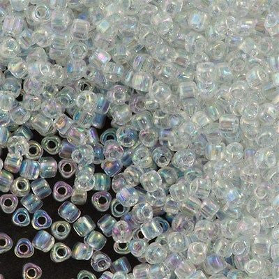 Miyuki Triangle Seed Bead 10/0 Crystal AB 10g (1151)