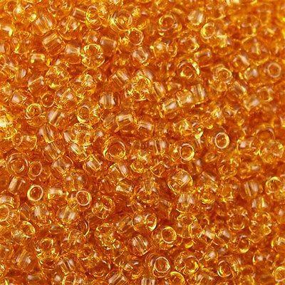 50g Toho Round Seed Bead 11/0 Transparent Light Topaz (622)