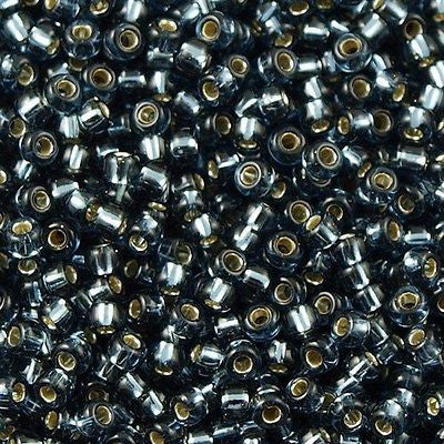 Miyuki Round Seed Bead 11/0 Silver Lined Dark Blue 22g Tube (2426)