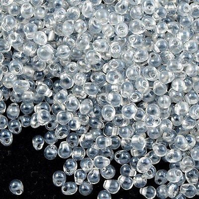 Miyuki Drop Fringe Seed Bead Crystal Pewter 10g (242)