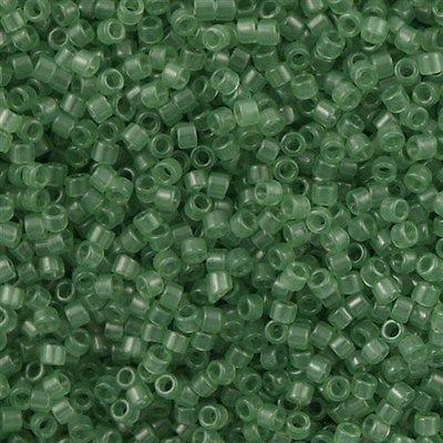 25g Miyuki Delica Seed Bead 11/0 Crystal Glazed Dusky Moss DB1415