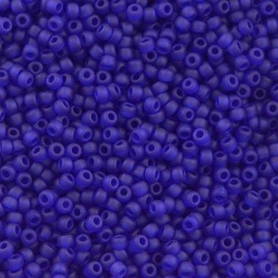 Miyuki Round Seed Bead 15/0 Matte Cobalt 2-inch Tube (151F)