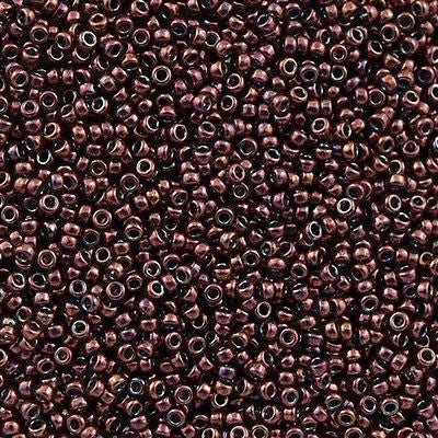 Miyuki Round Seed Bead 15/0 Metallic Plum 2-inch Tube (460)