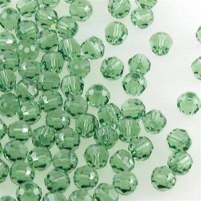 12 TRUE CRYSTAL 4mm Faceted Round Bead Erinite (360)