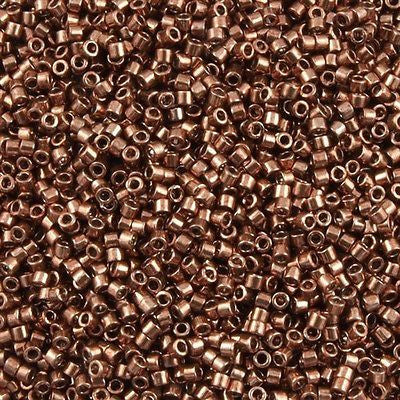 Miyuki Delica Seed Bead 11/0 Nickel Plated Cinnamon 2-inch Tube DB460