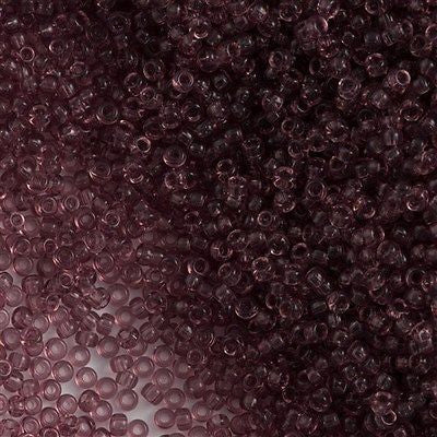 Miyuki Round Seed Bead 8/0 Transparent Amethyst 22g Tube (142)