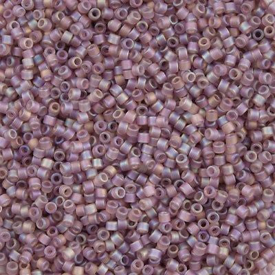 Miyuki Delica Seed Bead 11/0 Matte Lilac AB 2-inch Tube DB857