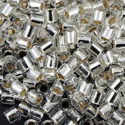 Miyuki Delica Seed Bead 8/0 Silver Lined Crystal 6.7g Tube DBL41