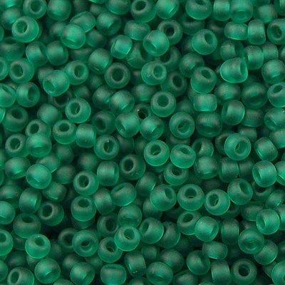 50g Miyuki Round Seed Bead 11/0 Matte Dark Green (147F)