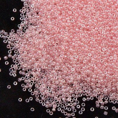 Toho Round Seed Bead 15/0 Transparent Light French Rose 2.5-inch Tube (289)