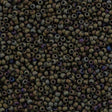 50g Toho Round Seed Beads 11/0 Opaque Matte Olive Iris (614)